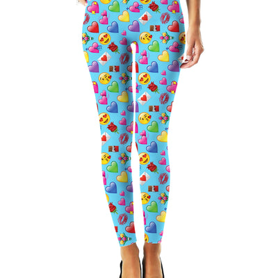 Romantic Emojis Leggings