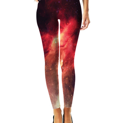 Crimson Nebula Leggings