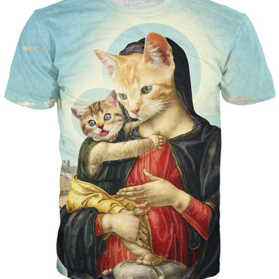 Holy Mother and Kitten T-Shirt