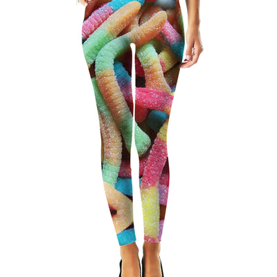 Sour Gummy Worms Leggings
