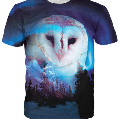 Owl Aurora Grasslands T-Shirt