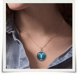 Aries Zodiac Bangle Necklace Blue Version