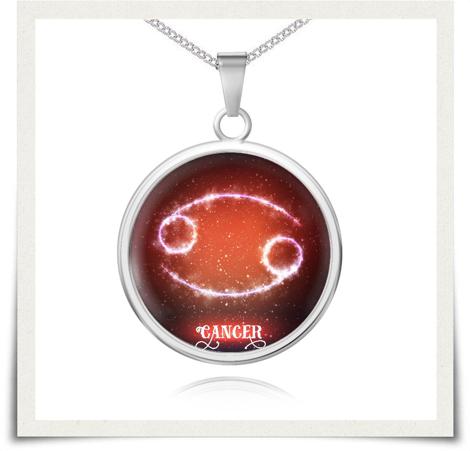 Cancer Zodiac Bangle Necklace Jewelry