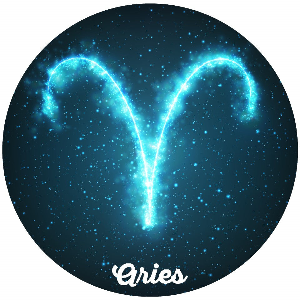 Aries Zodiac Bangle Necklace Blue Version