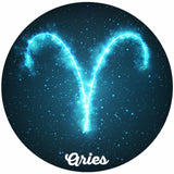 Aries Zodiac Bangle Necklace Blue Version