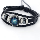 Black Leather Zodiac 12 Zodiac Sign
