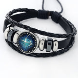 Black Leather Zodiac 12 Zodiac Sign