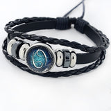 Black Leather Zodiac 12 Zodiac Sign