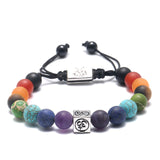 Chakra Beads Reiki Buddha Prayer Natural Stone Yoga Bracelet