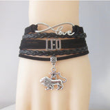 Zodiac Sign Leather Bracelets